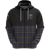 Fletcher of Dunans Clan Half Of Tartan Zipper Hoodie